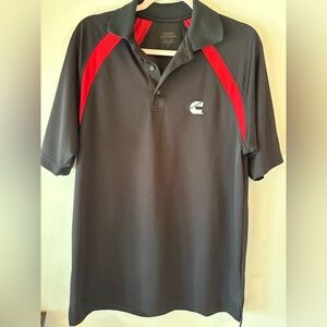 Cummings Racing Auto Men's Black and Red Polo Shirt size L